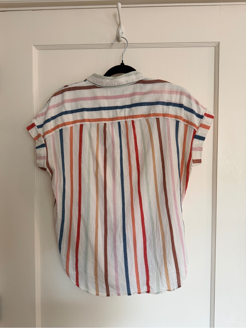 Madewell Central Drapey Shirt - Multicolor Stripe - Picture 2 of 6